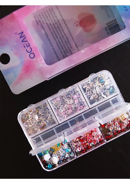 Tırnak Süsleme ve Makyaj Taşı, Kolay Uygulanabilir, Nail Art Tırnak Süsleme ve Makyaj Taş Set