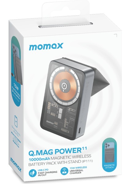 Q.mag Power 11 10.000 Mah Magsafe Standlı Powerbank