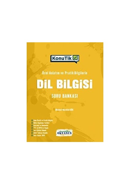 TYT Konutik Dil Bilgisi Soru Bankası