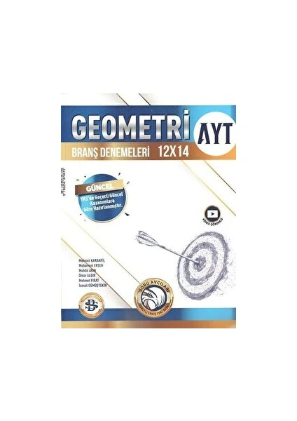 Bilgi Sarmal Yayınları TYT - AYT Geometri 12 x 14 Branş Denemeleri Tek Kitap