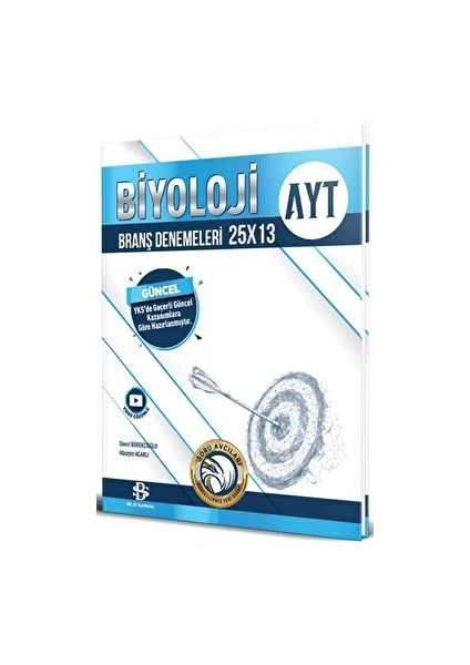 Bilgi Sarmal Yayınları AYT Biyoloji 25 x 13 Branş Denemeleri