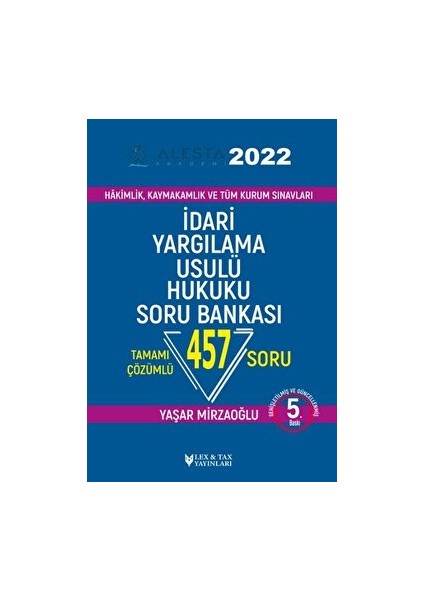 Lex-Tax Yayınları Alesta Dari Yargılama Usul Hukuku Soru Bankası