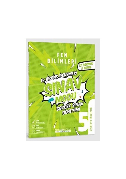 5. Sınıf Fen Bilgisi Branş Denemesi Pruva Akademi