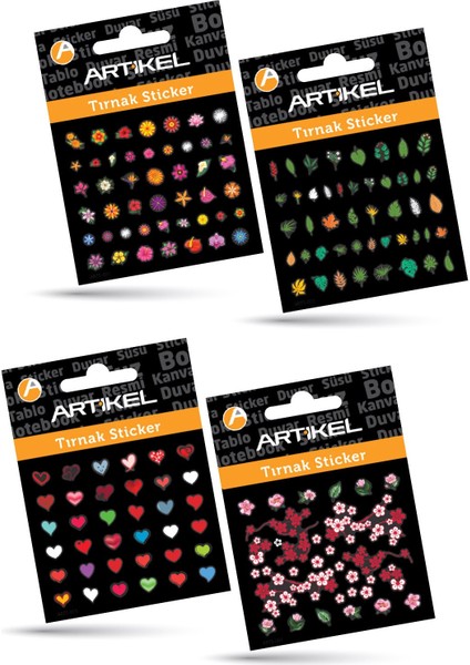 4'lü Tırnak Sticker Seti-1