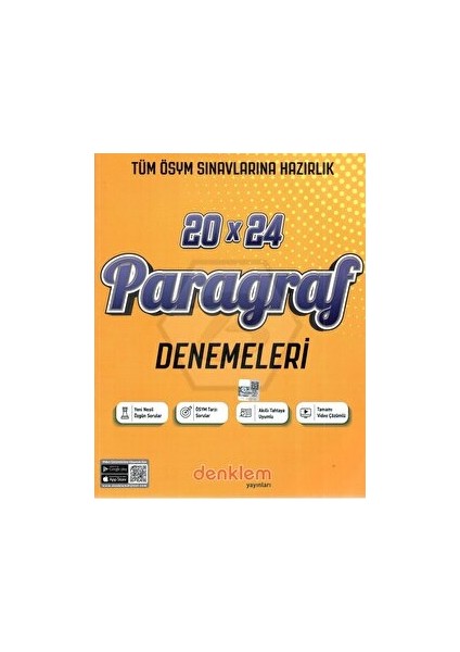 Paragraf 20 x 24 Deneme Denklem Yayınları