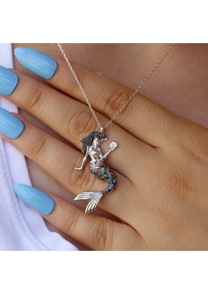 Deniz Kızı Gümüş Kolye fırsatları