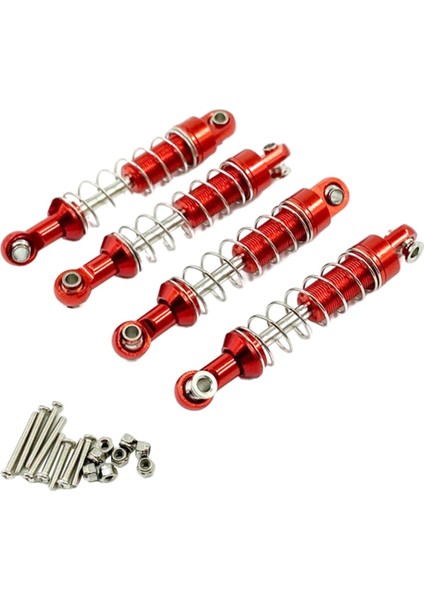 4 Pcs Mn Mn D90 D91 99S Wpl C14 C24 1:12 Rc Araç Kırmızı