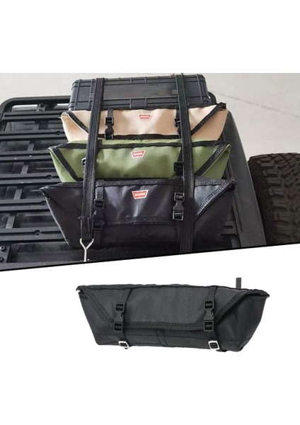 SCX10 D90 Aksesuar Siyahı Için 1/10 Rc Bagaj Depolama Seyahati fırsatları