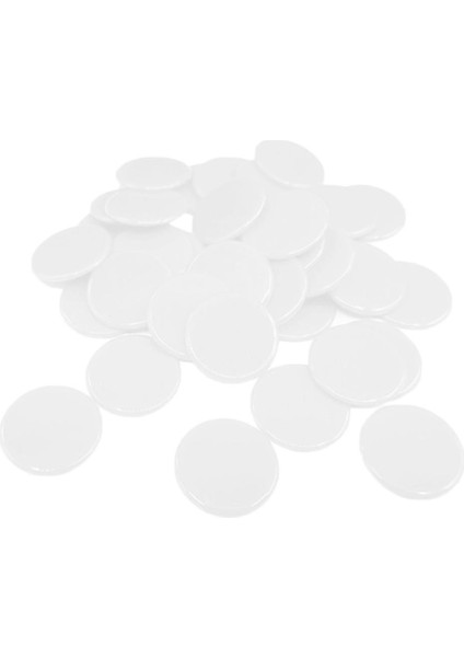 100PCS Cips Coins Casino Tedarik Komik Aile Oyunları Accs Parçalar BEYAZ100