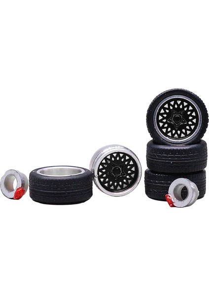 4pcs 1:64 Alaşım Tekerlekleri Rms Hub Araba Aksesuar Için Fren