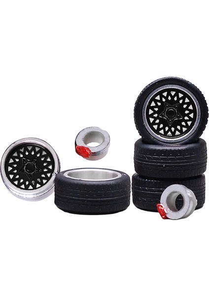 4pcs 1:64 Alaşım Tekerlekleri Rms Hub Araba Aksesuar Için Fren