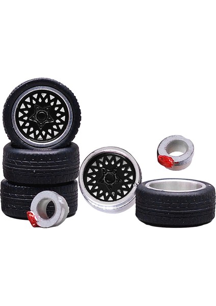 4pcs 1:64 Alaşım Tekerlekleri Rms Hub Araba Aksesuar Için Fren