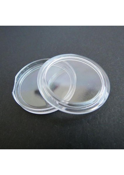 Plastik Para Kapsülleri Yuvarlak Para Tutucu 21MM Konteyner 200 Pcs