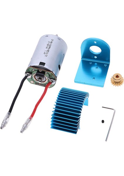 Motor ve Isı Lavabosu ve Motor Montaj Kiti Wltoys 12428/12423/12428-A/B/C Parçaları Için(Yurt Dışından)
