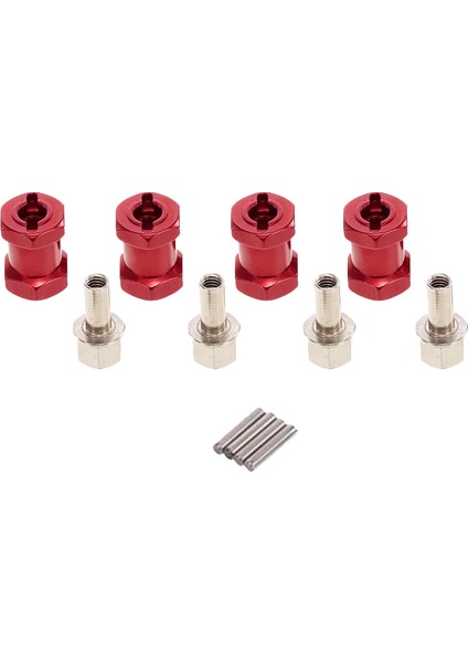 12MM Tekerlek Göbeği Hex 15MM Hub Uzatma Birleştirici 1/10 Rc Arabalar Eksenel SCX10 modelleri