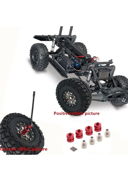 12MM Tekerlek Göbeği Hex 15MM Hub Uzatma Birleştirici 1/10 Rc Arabalar Eksenel SCX10 fırsatları