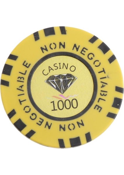 10 Adet Casino 1000 Par Değeri Pazarlık Edilemez Sarı Oynar