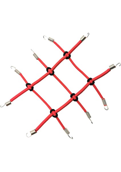1/10 Rc Rock Paletli Araba Kırmızı Için Kanca ile Elastik Rc Bagaj Ağı
