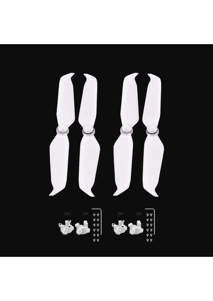 4x 9455S Düşük Gürültü Pervane 4 Için Beyaz