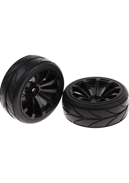 1/10 Rc Araba Siyah Kauçuk Lastik Lastikleri Değiştirmeler Için 12MM Altı