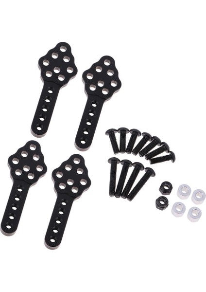 Damper Şok Montaj Asansör Sarkık Kiti 1/10 Eksenel SCX10 Rc Paletli Araba Siyah