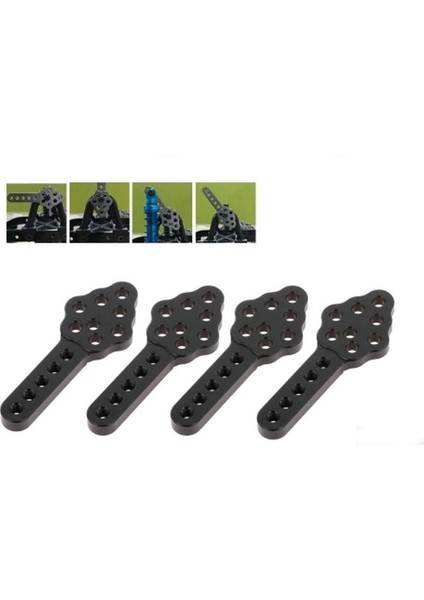 Damper Şok Montaj Asansör Sarkık Kiti 1/10 Eksenel SCX10 Rc Paletli Araba Siyah modelleri