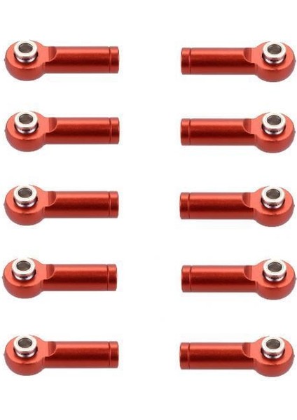 1/8 Hpı Hsp Rc Canavar Kamyonu Için 3x M4 Rc Araba Top Kafa Çekme Çubukları Bağlantı - Kırmızı,