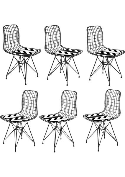 Knsz kafes tel sandalyesi 6 lı mazlum syhaldo ofis cafe bahçe mutfak