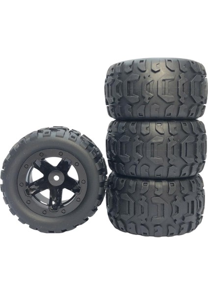 4x Rc Araba Lastikleri 1/16 1/12 1/14 Kamyon Aksesuarları Modifikasyonu Siyah Hbx Için Yükseltme Tekerleği (Yurt Dışından)