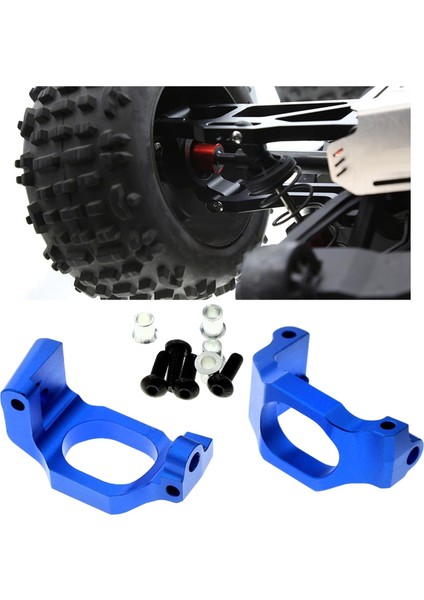 1 Paar Alüminyum Alaşım Taşıyıcı Model Rc Car Dıy Için Yükseltme, Mavi (Yurt Dışından)