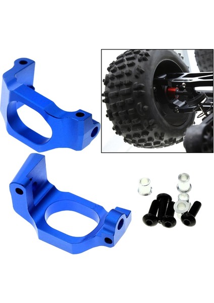 1 Paar Alüminyum Alaşım Taşıyıcı Model Rc Car Dıy Için Yükseltme, Mavi (Yurt Dışından)