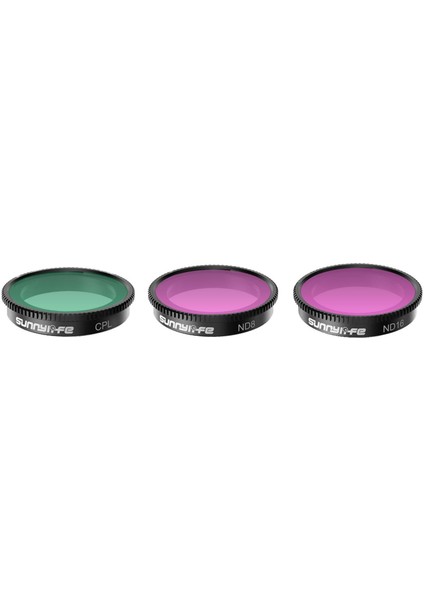 Kamera Lens Filtresi Için Ayarlanan Lens Filtreleri 3 Pcs (Yurt Dışından)