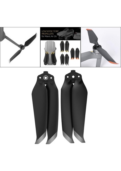 7238F Air 2s Için Düşük Gürültü Pervaneleri Rc Çifti 1 Çift x 45 x 1cm (Yurt Dışından)