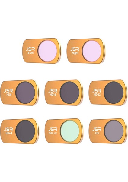 8 Lot Cpl Nd8 ND16 ND32 ND64 Lens Kiti Mini Için (Yurt Dışından)