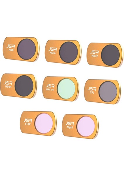 8 Lot Cpl Nd8 ND16 ND32 ND64 Lens Kiti Mini Için (Yurt Dışından)