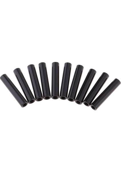 10PCS 5mm /12MM Siyah Kılıf Vidaları Dıy Mini Aksesuarlar Için Alüminyum Alaşım Tüp Ara Parçası - Siyah, 25MM (Yurt Dışından)