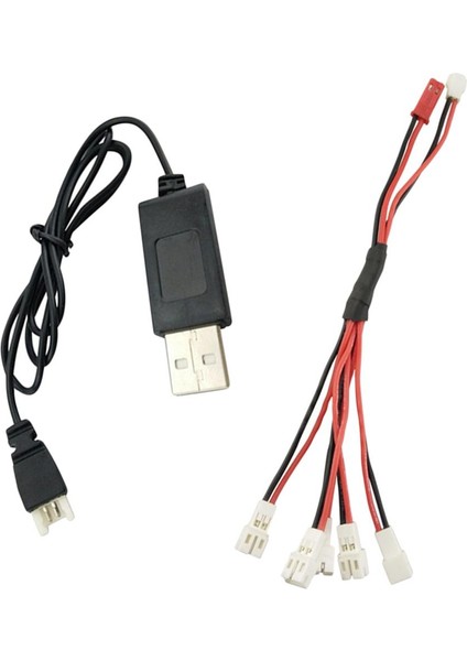 Wltoys V911 Için USB 2.0 Kablosu Olan Rc 3.7V Lı Po Pıll Bağlantı Kablosu (Yurt Dışından)