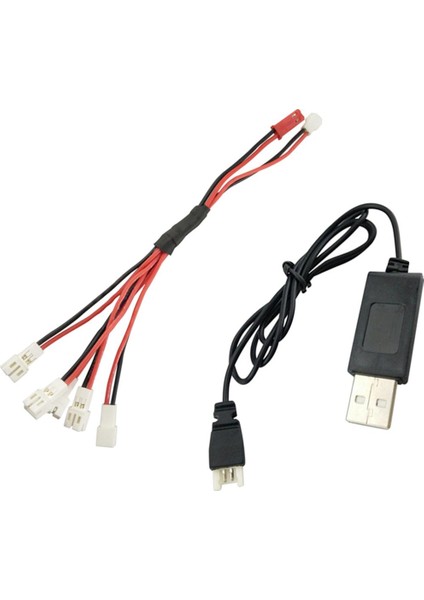 Wltoys V911 Için USB 2.0 Kablosu Olan Rc 3.7V Lı Po Pıll Bağlantı Kablosu (Yurt Dışından)