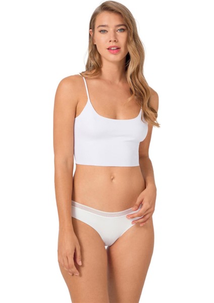 File Lastikli Lazer Kesim Bikini Külot 3'lü Paket - 2 modelleri