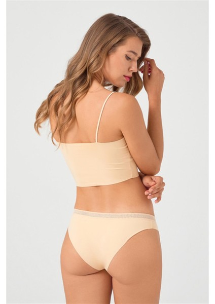 File Lastikli Lazer Kesim Bikini Külot 3'lü Paket - 2