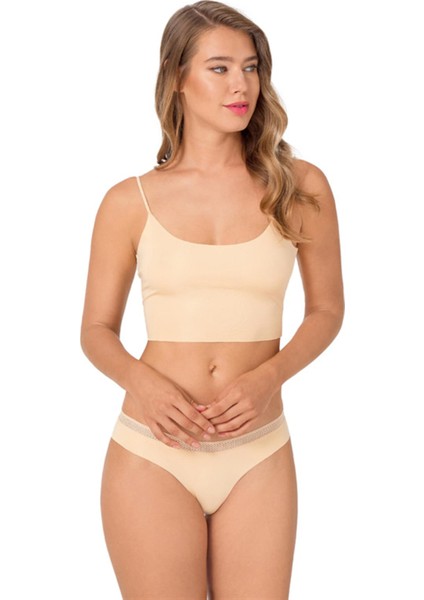 File Lastikli Lazer Kesim Bikini Külot 3'lü Paket - 2