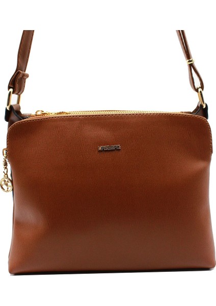 Vera Çanta Nas Bag Bölmeli Taba Çapraz Kadın Çantası