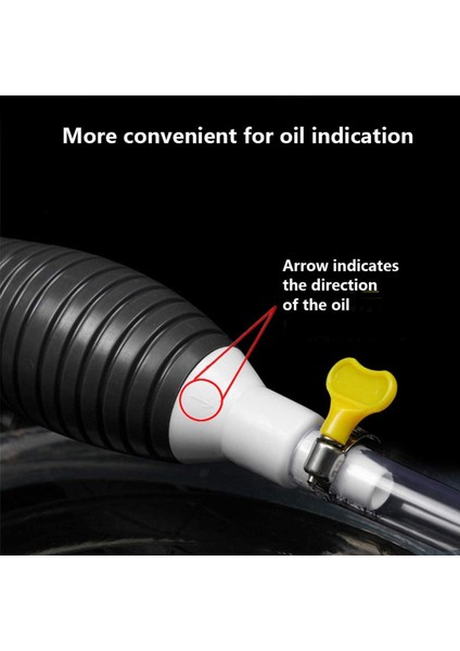 Petrol Petrol Için Manuel Yakıt Transfer Pompası Hortumu 200CM