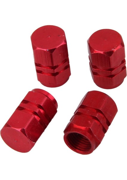 4x Alüminyum Lastik Tekerleği Jantlar Gövde Hava Valf Kapakları Lastik Kamyon Kırmızı Kırmızı 9mm modelleri