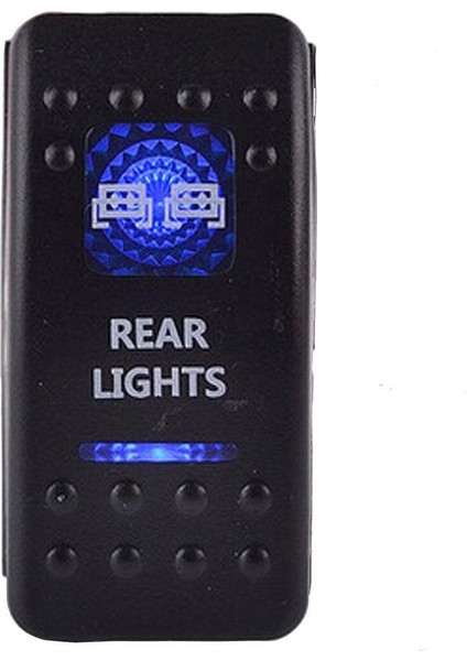 5pins Su Geçirmez 12V 24V LED Arka Işık Rocker Geçişinde Teknede