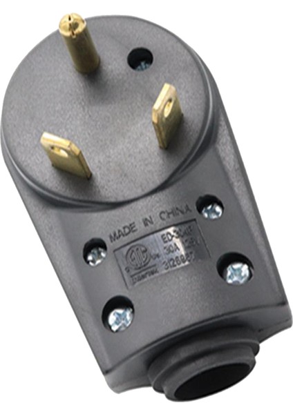 Ergonomik Kavrama Saplı 30AMP Ağır Hizmet Tipi Rv Yedek Fişi