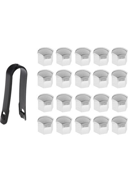 20X Araba Kamyon Tekerleği Kabalık Hub Vida Kapağı Koruyucu 17MM(Yurt Dışından)