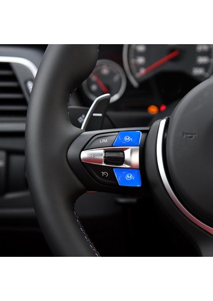 F30 (2014-2018) Için Araç Direksiyon Simidi Düğmesi Düğmesi Kontrol Anahtarı F34 （2017-2018）-MAVI modelleri