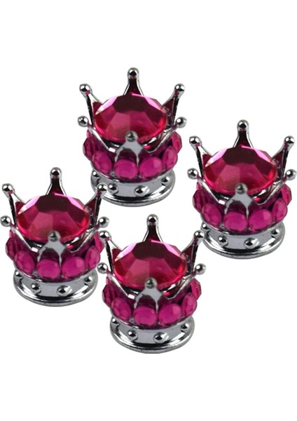 4 Pc Taç Mercan Bling Kraliçe Valf Kapakları Lastik Tekerlek Kök fırsatları