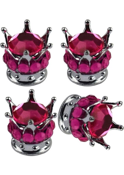 4 Pc Taç Mercan Bling Kraliçe Valf Kapakları Lastik Tekerlek Kök indirimleri
